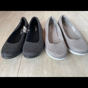 Lot of 2 - Brand new Ladies Size 9 Skechers Flats